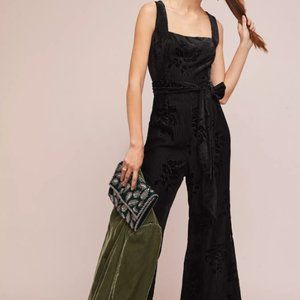 Noir Velvet Black Burnout Jumpsuit - 6